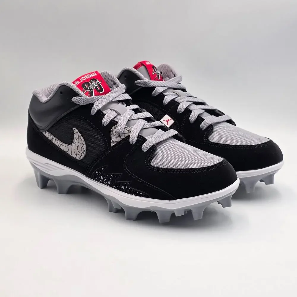 Jordan Stadium 90 Low TD Men's Sz 7.5 Football Cleats HQ0210-060 Black Cement
